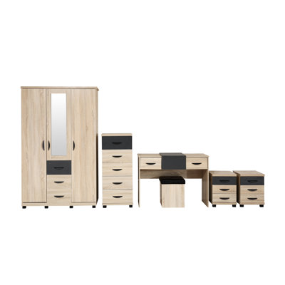 Brayden Studio 5-tlg. Schlafzimmermöbel-Set Rupp | Wayfair.de